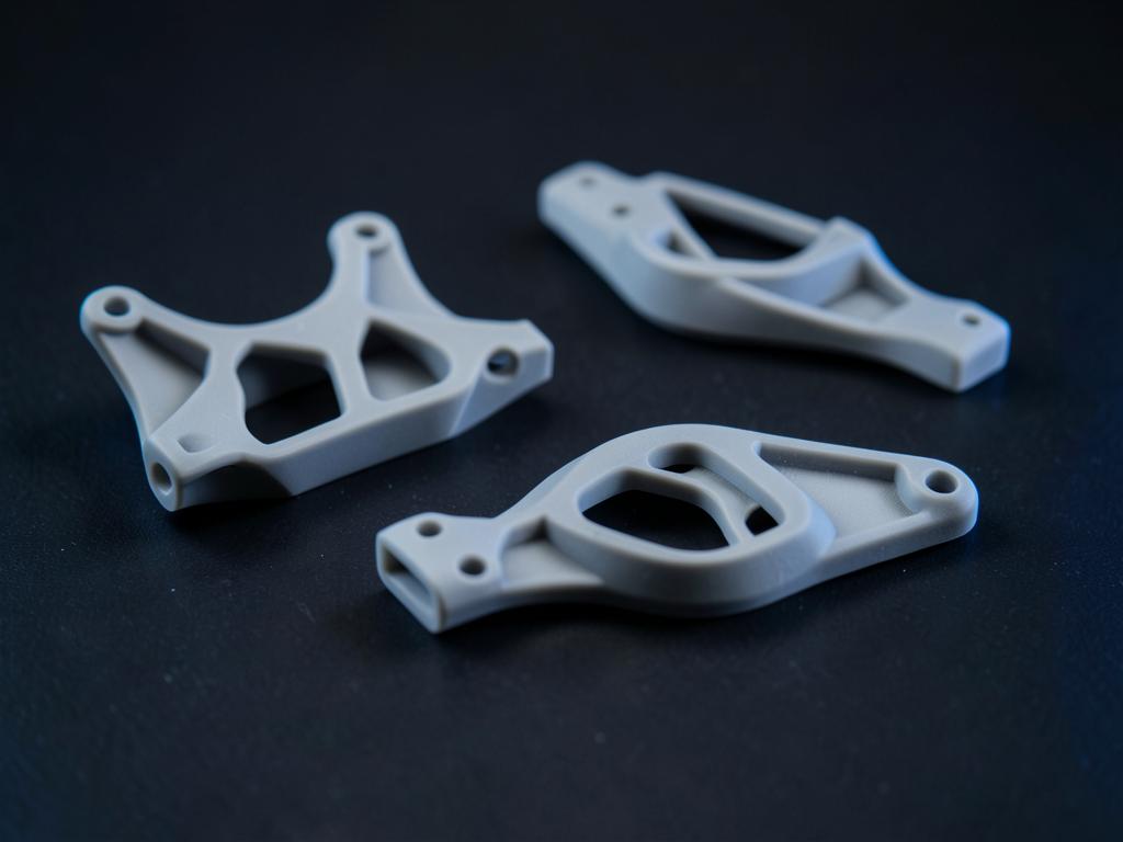 MJF 3D printed aerospace bracket and housing assemblies