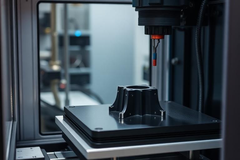 FDM machine printing an engineering-grade thermoplastic fixture
