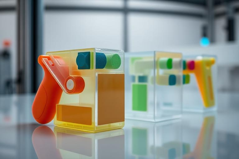 Multi-colour and multi-material PolyJet product prototypes