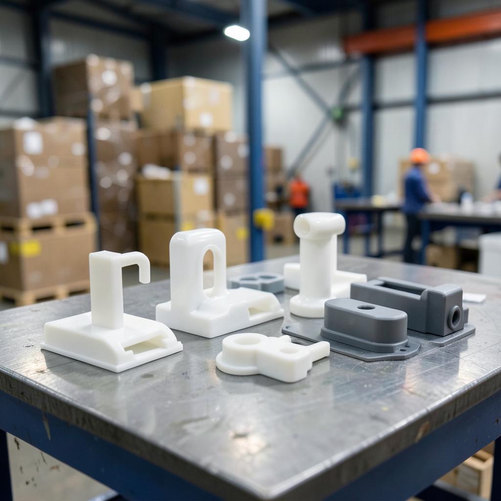 SLA 3D printed custom fixtures for transport and logistics